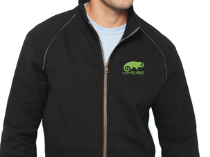 Black jacket with light green openSUSE logo